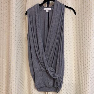 Amour vert sleeveless faux wrap